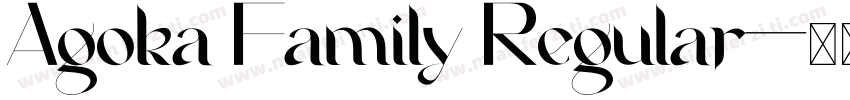 Agoka Family Regular字体转换